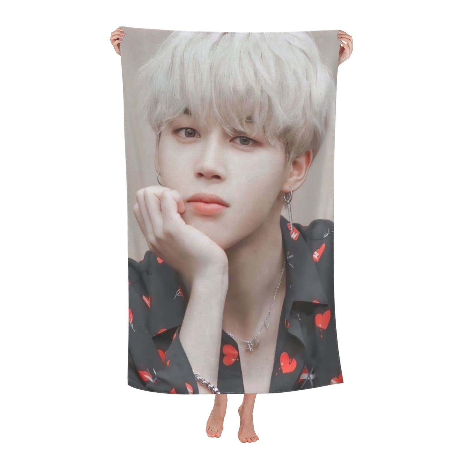 Amazon｜ジミン バスタオル フェイスタオル マイクロファイバー 大判